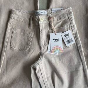 YMI Collection Beige Jeans NWT girls 8